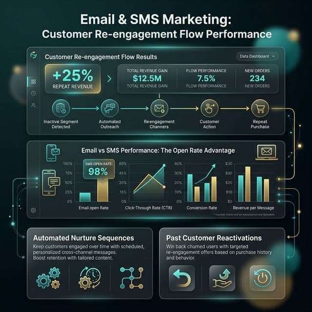 Email and SMS Marketing result stats detail