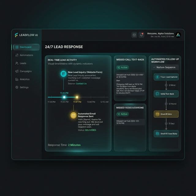 Marketing automation for local businesses — GoHighLevel pipeline dashboard
